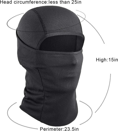 3 Pack Balaclava Ski Mask - Breathable UV Protection Face Cove for Motorcycle, Football, Cycling, Outdoor Sports