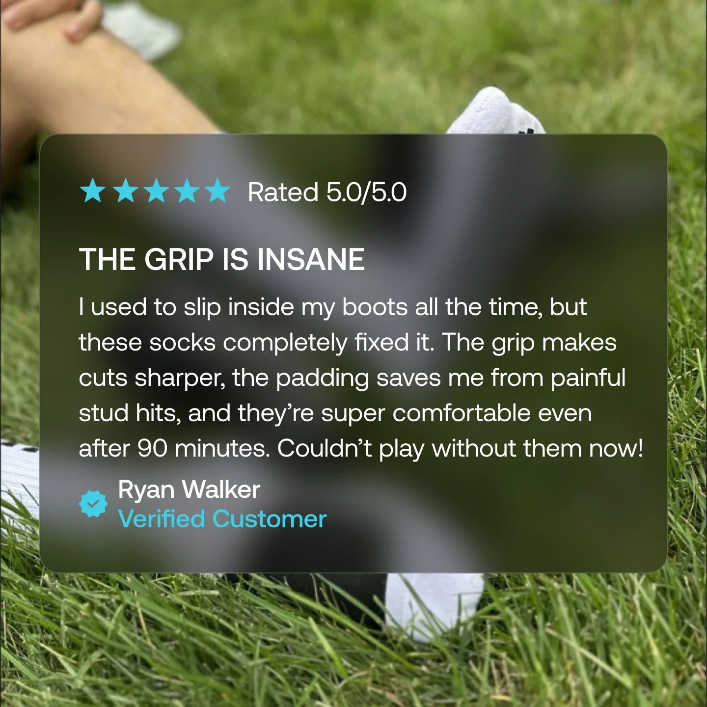 Soccer Grip Socks with Cushioned Ankle Protection