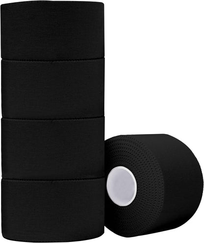 Athletic Tape,5 Pack White Sports Tape | Very Strong No Sticky Residue Wrist Ankle Tape for Gymnastics Boxing Lacrosse Climbing Hockey Bat