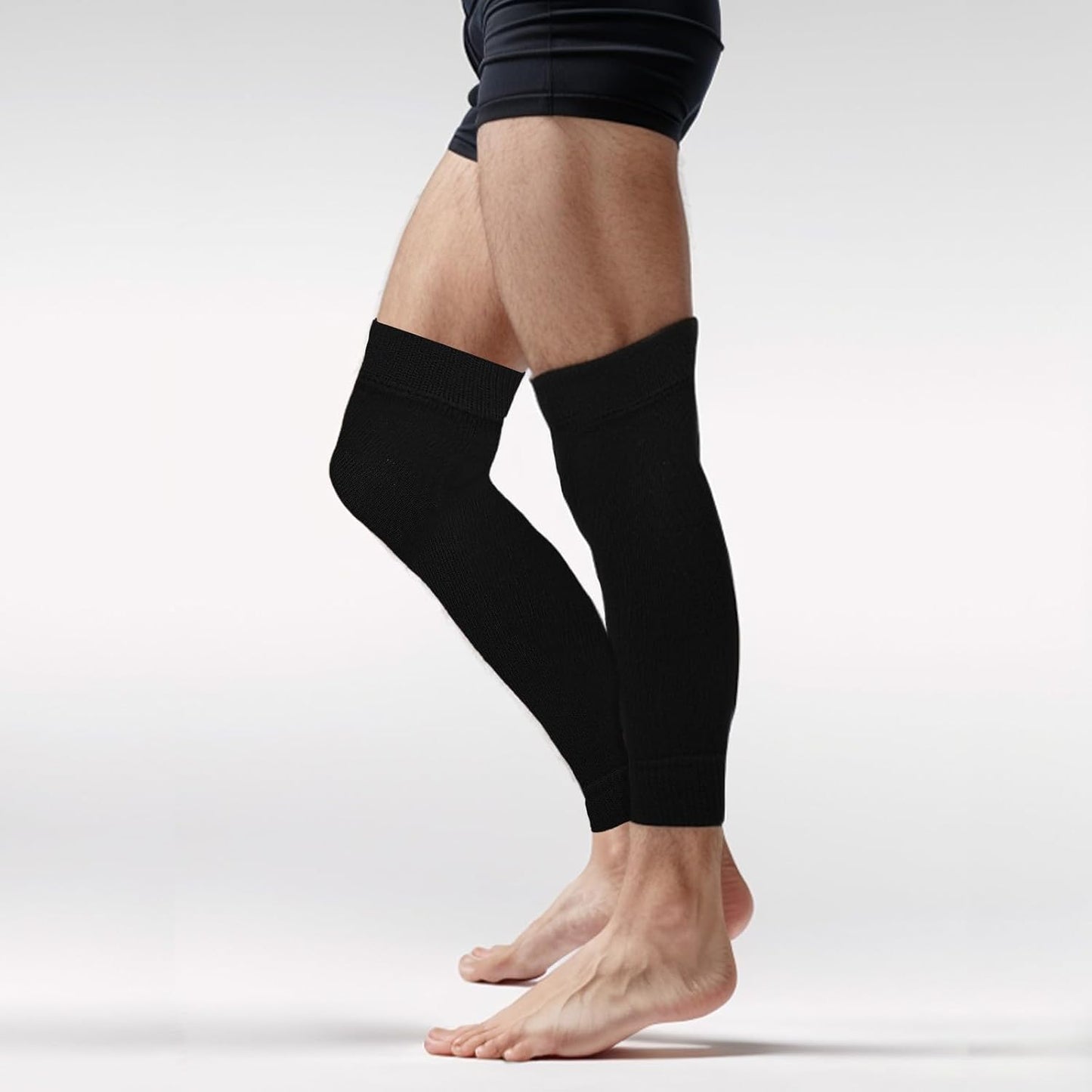 3 Pairs Leg Sleeve Shin Pre Cut Socks for Kids Youth Men Women Soccer Running Cycling