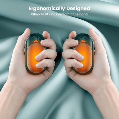 Hand Warmers Rechargeable 2 Pack, Smart Hand Warmer Max. 20Hrs Heat, 3 Levels 108-131°F, Hunting Gear, Golf Accessories, Stocking Stuffers for Men Women, Christmas Men Gifts