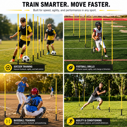 Onesowe Pro Agility Kit — Poles, Ladder & Cones for Speed Training