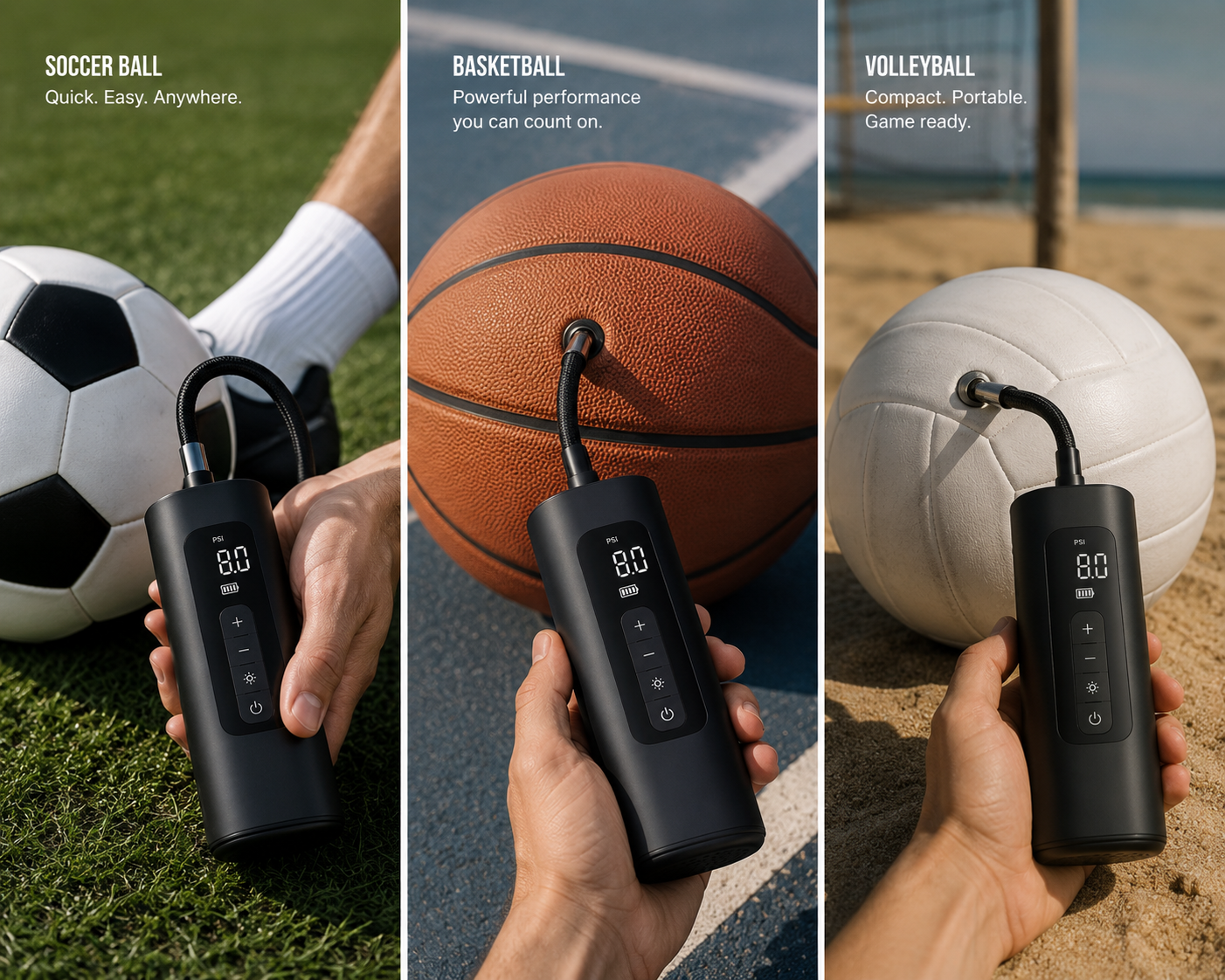 Onesowe FlexPump Pro - Electric Ball Pump with LCD Gauge